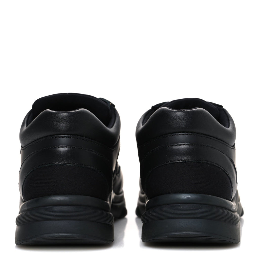 LAMBSKIN FABRIC CC SNEAKERS BLACK