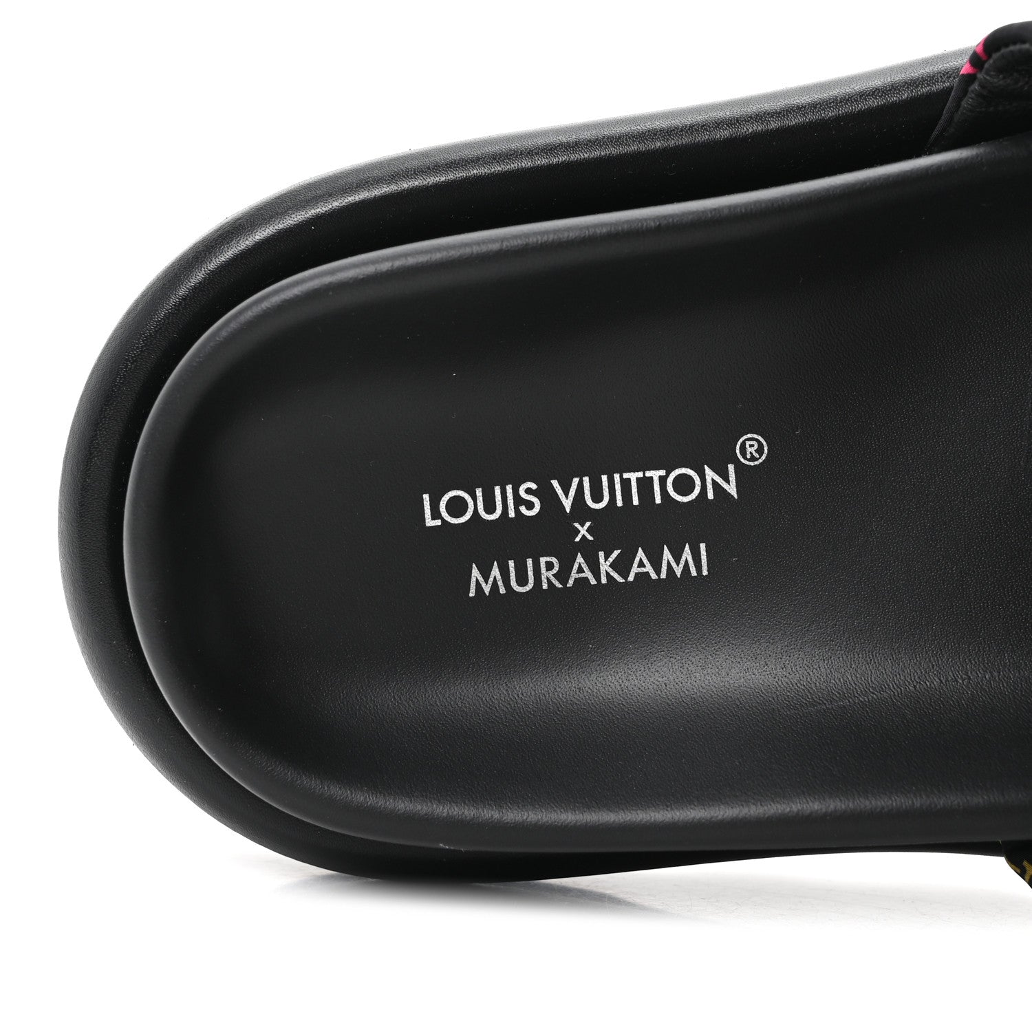 LV X TM MONOGRAM MULTICOLOR POOL PILLOW FLAT COMFORT MULE BLACK