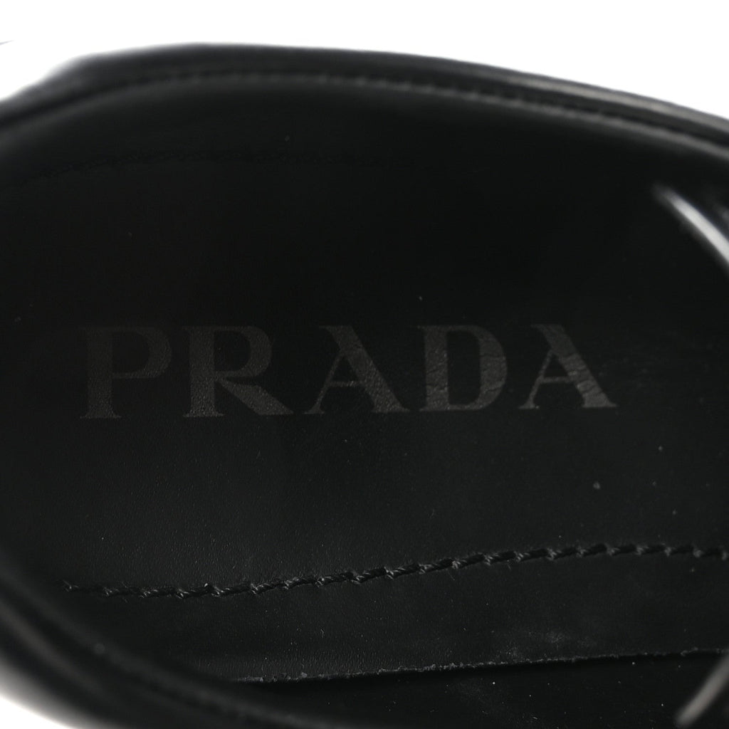 SPAZZOLATO ROIS MONOLITH 55MM DERBY LOAFERS BLACK