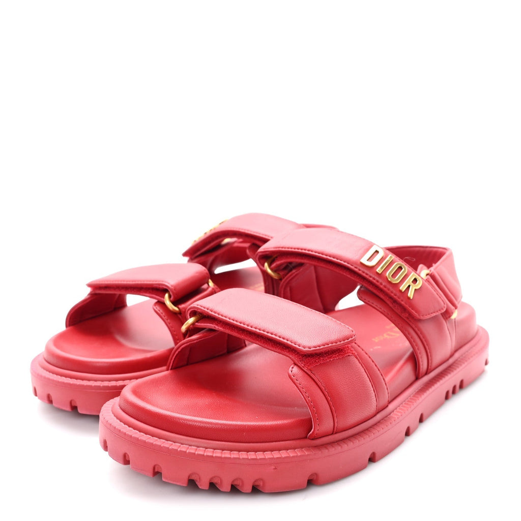 LAMBSKIN DIORACT 10MM SANDALS RASPBERRY