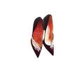 Manolo Blahnik Nadira Pumps - Burgundy/Black