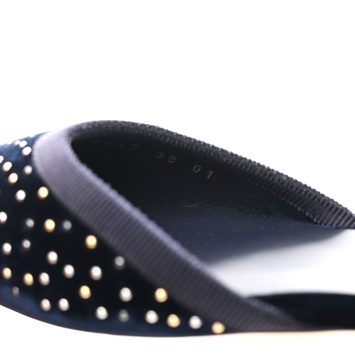 VELLUTO STUDDED COLIBRI LITE SLINGBACK BALLERINA FLATS BLUE NOTTE