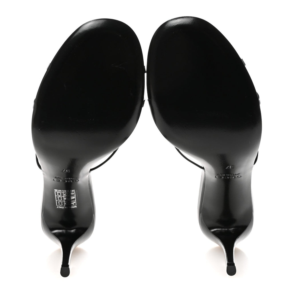 VERNICE CRYSTAL SANDALS BLACK