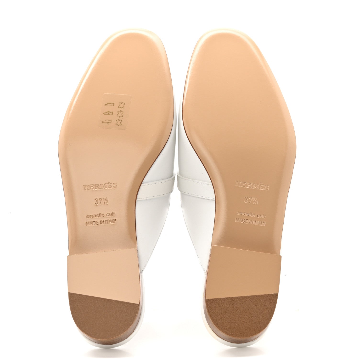 CALFSKIN OZ MULES WHITE