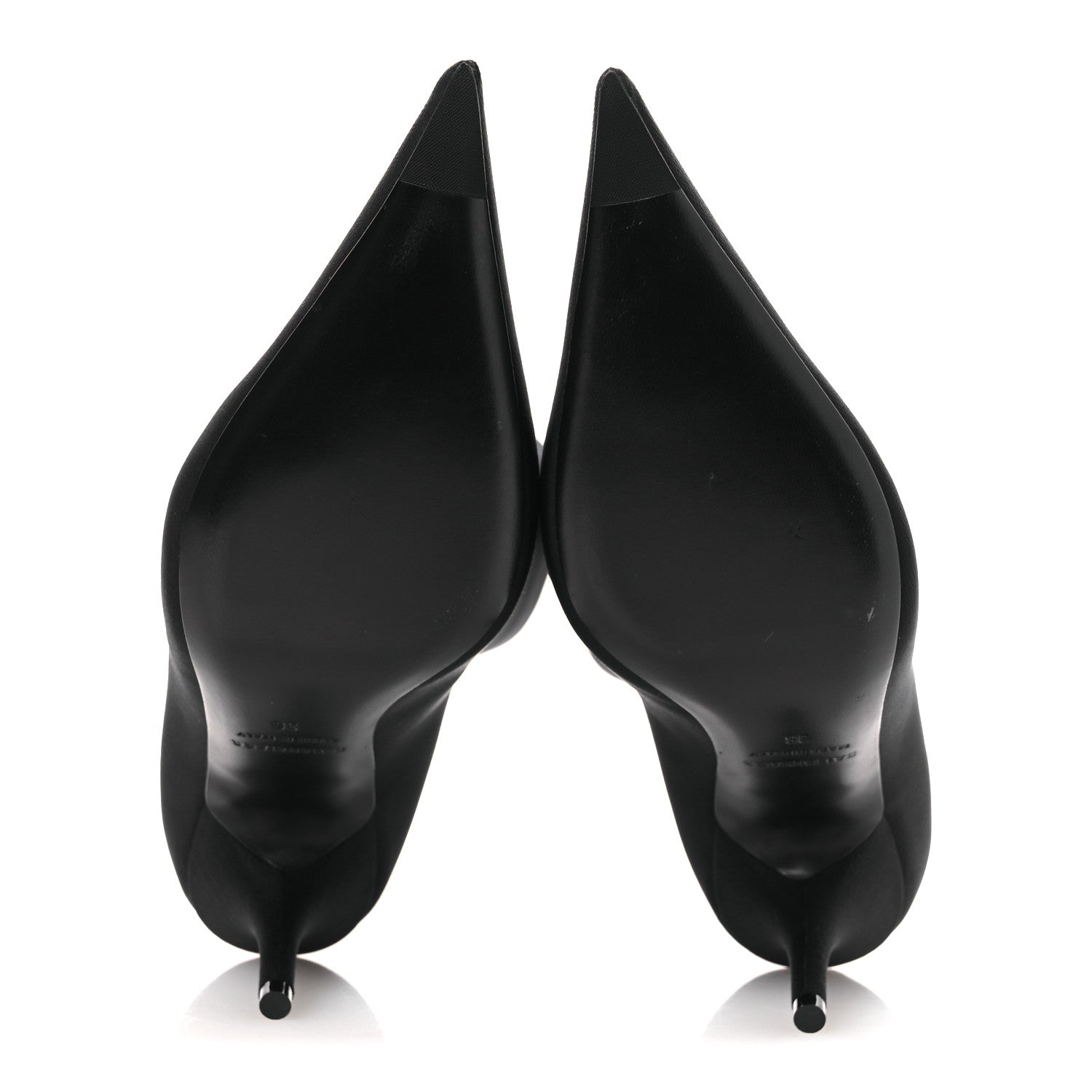 JERSEY CREPE EXTREME POINTED TOE KNIFE BOOTIES BLACK