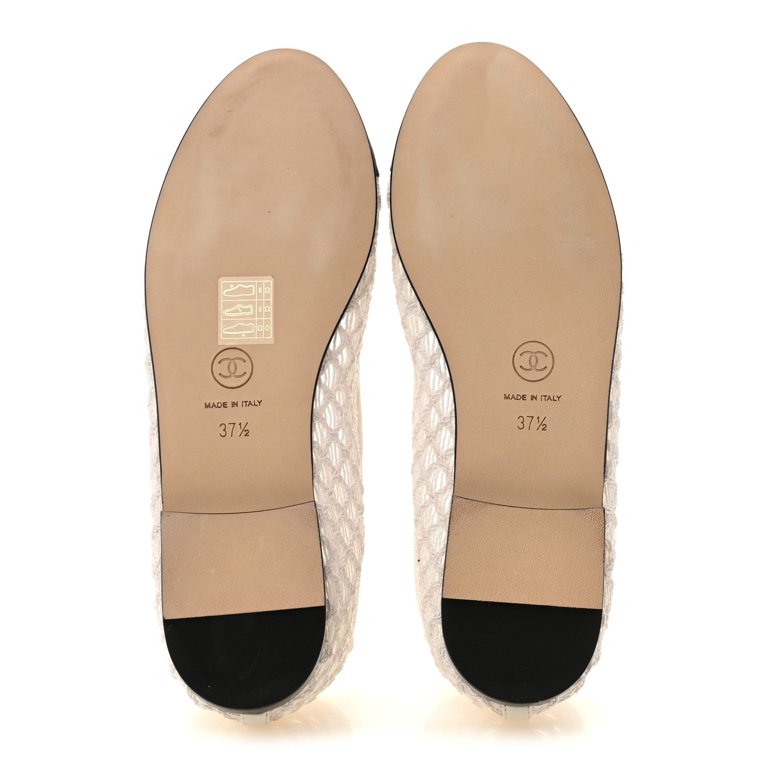 EMBROIDERED GROSGRAIN CAP TOE BALLERINA FLATS WHITE BLACK