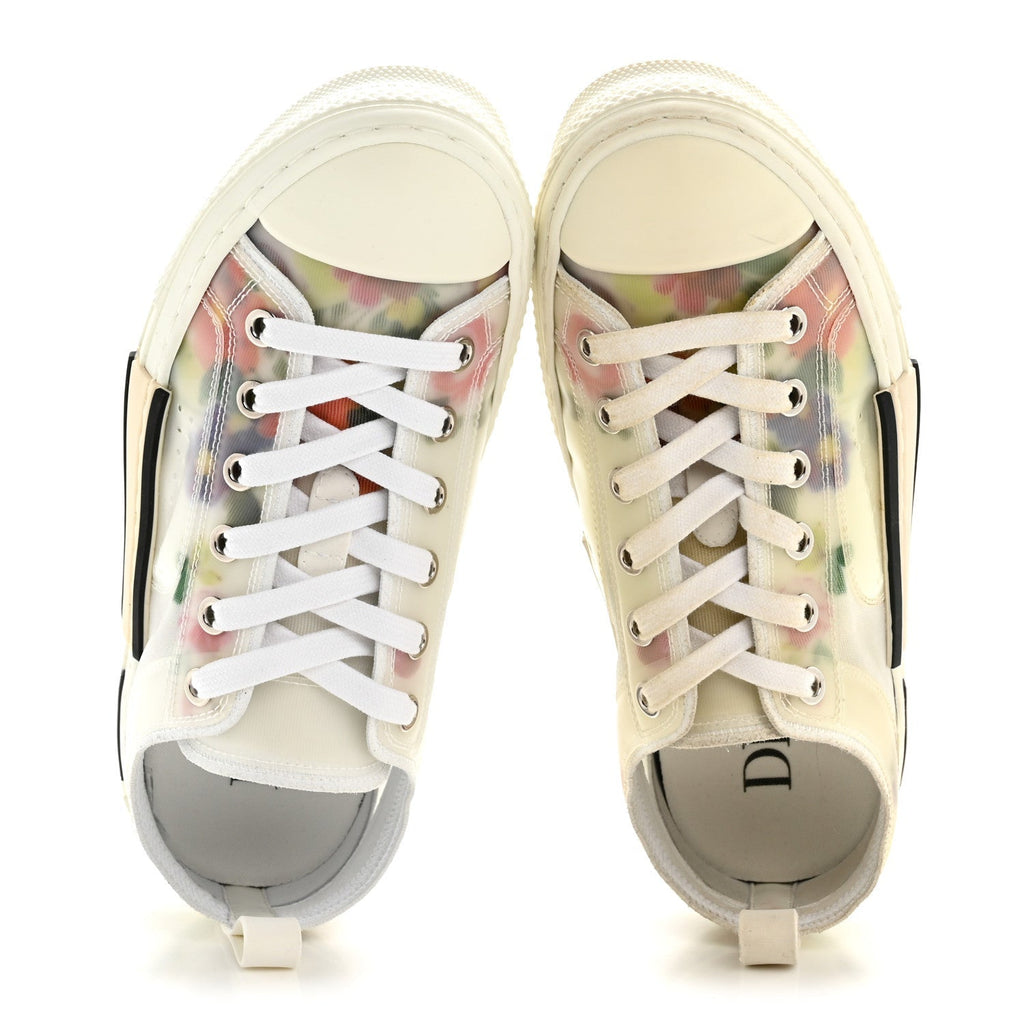TECHNICAL CANVAS FLORAL B23 LOW TOP SNEAKERS WHITE MULTICOLOR