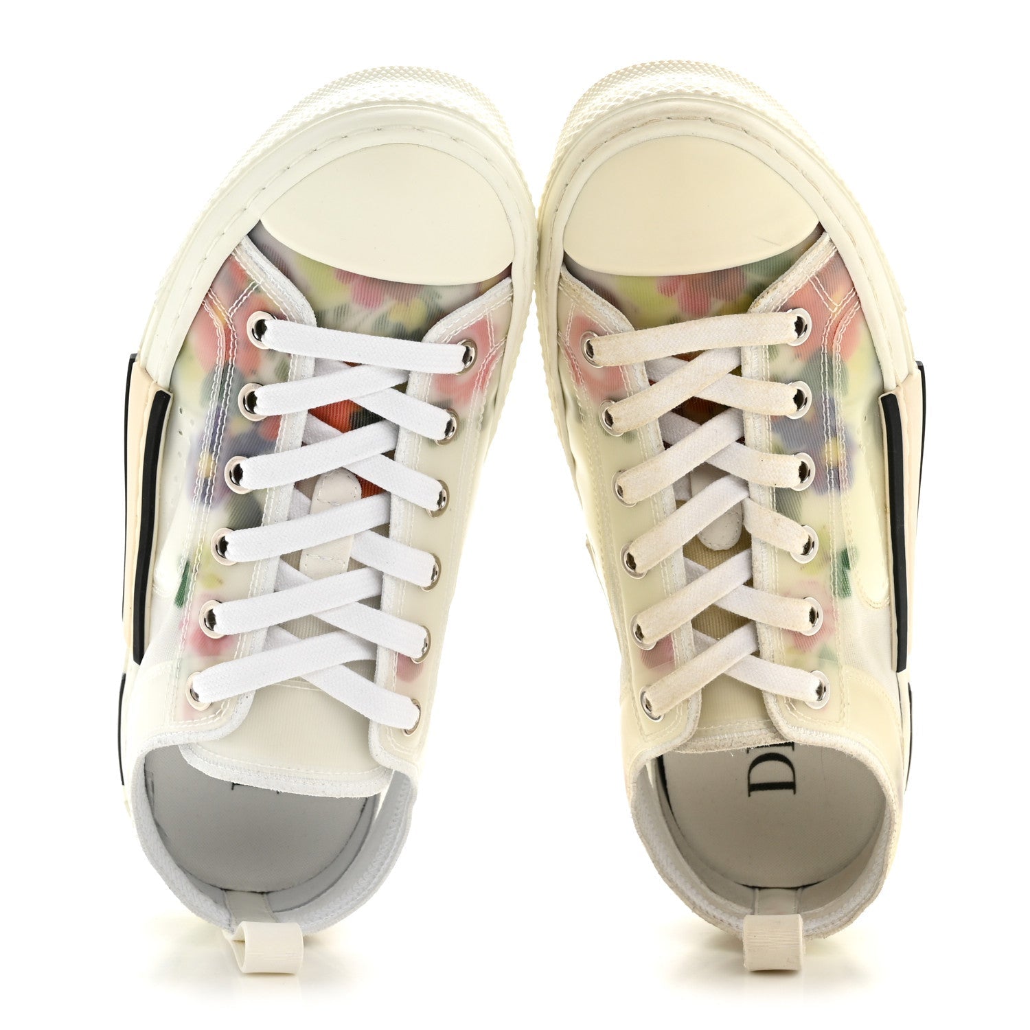 TECHNICAL CANVAS FLORAL B23 LOW TOP SNEAKERS WHITE MULTICOLOR