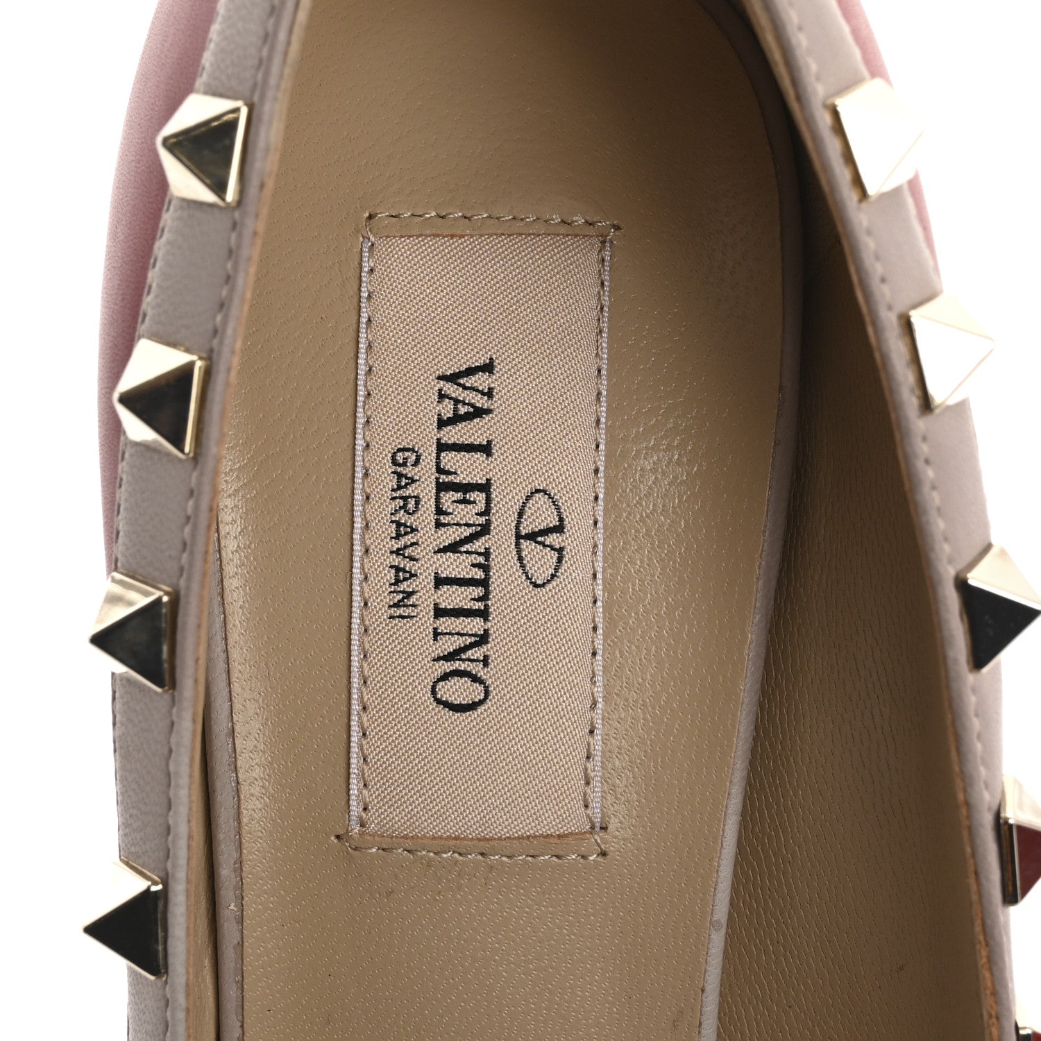 NAPPA ROCKSTUD PEEP TOE PLATFORM PUMPS POUDRE ROSSO