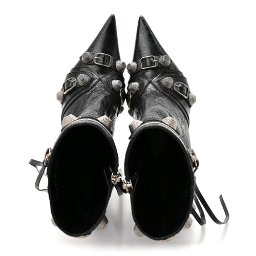 AGNEAU ARENA CAGOLE 90MM ANKLE BOOTS BLACK