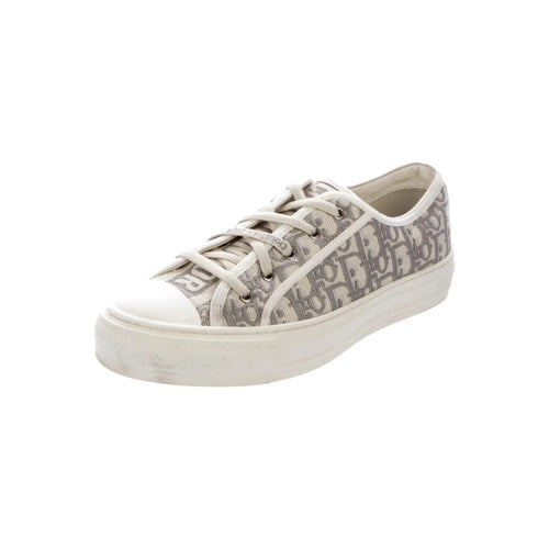 Christian Dior Walk'N'Dior Macro Houndstooth Sneakers - Grey/White Oblique