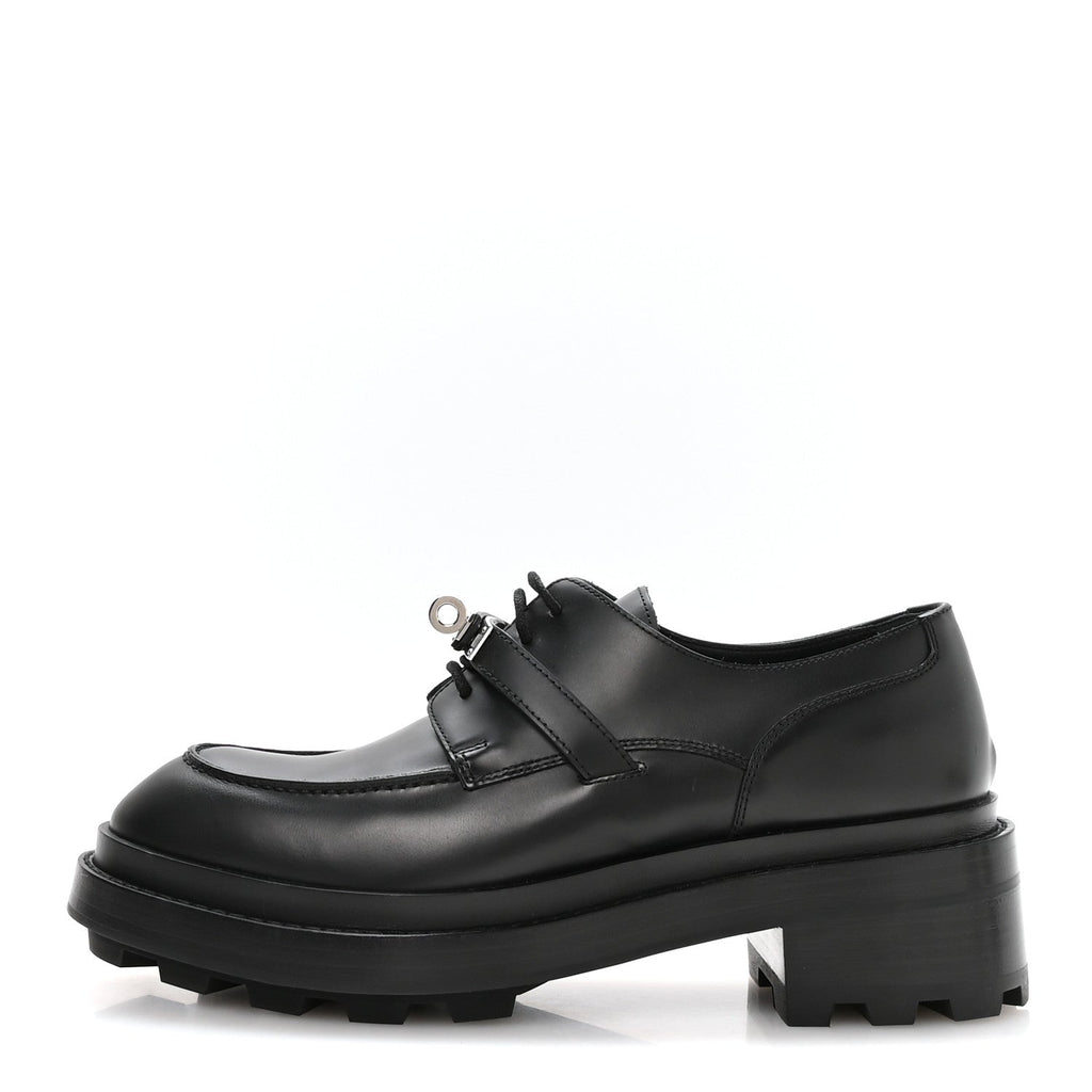 GLOSSED CALFSKIN FIRST OXFORD BLACK