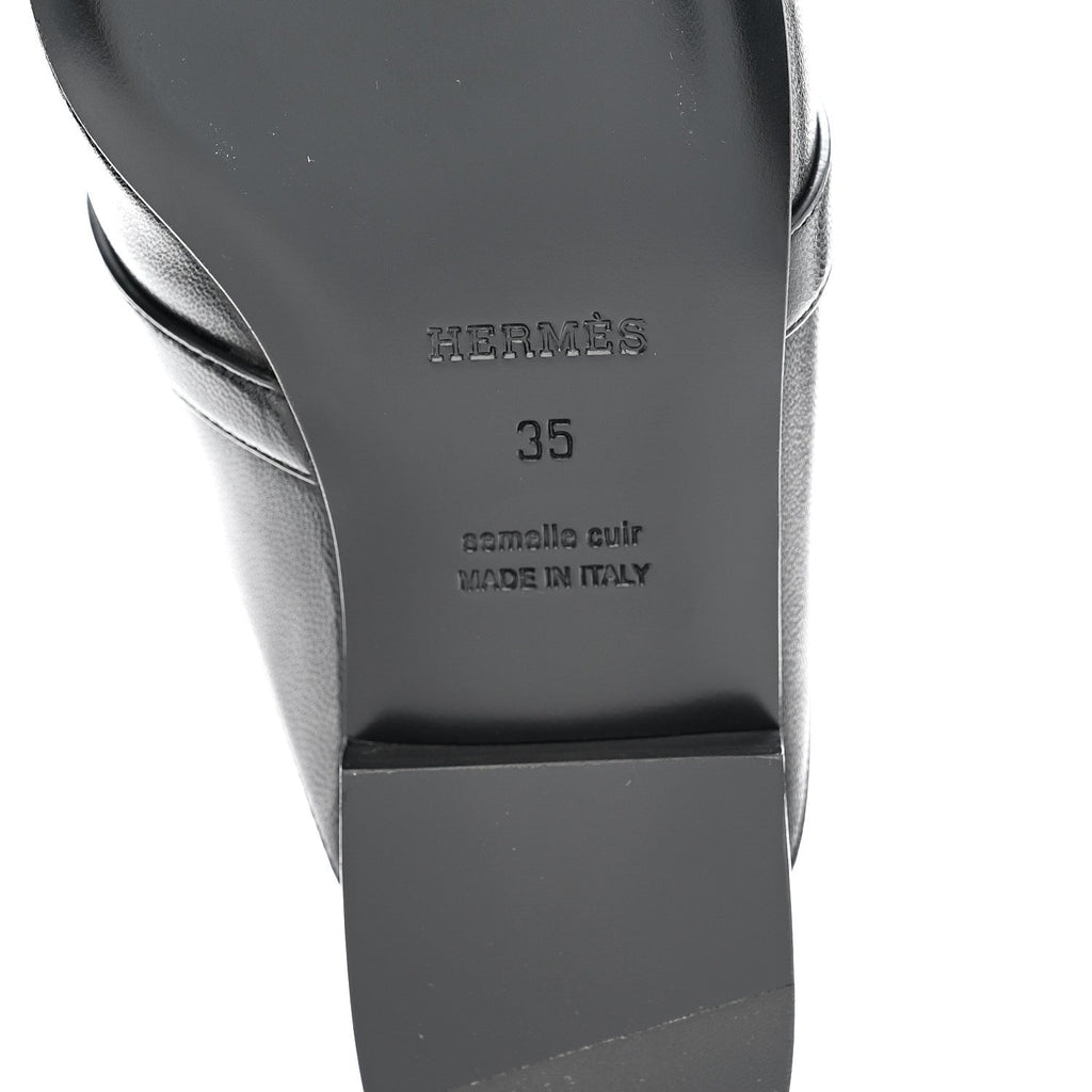 GOATSKIN OZ MULES BLACK