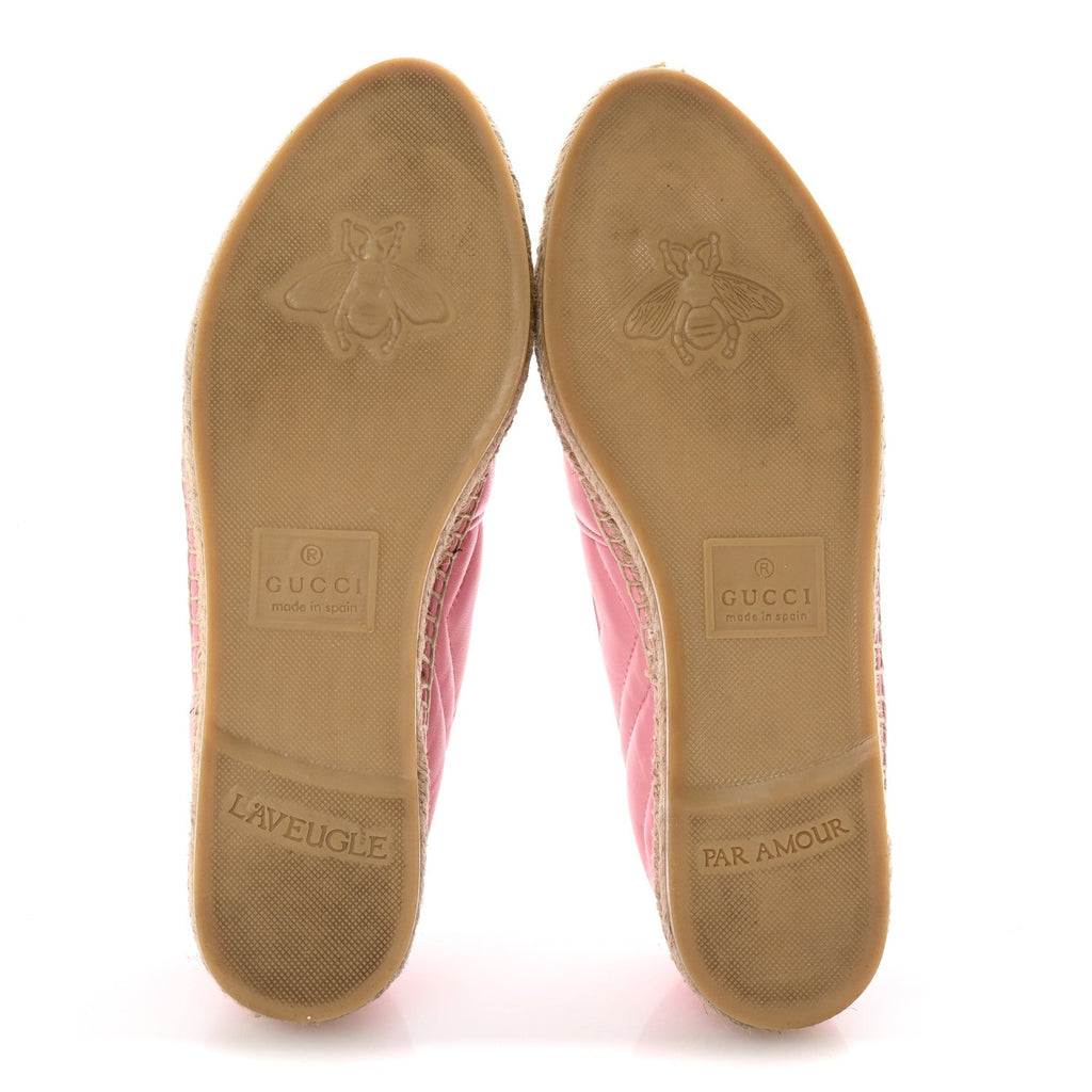 NAPPA MATELASSE GG MARMONT ESPADRILLES WILD ROSE