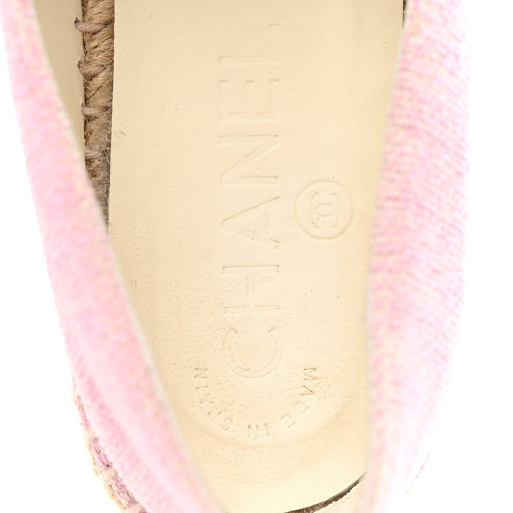 TOILE SEQUIN CC ESPADRILLES PINK DARK PINK