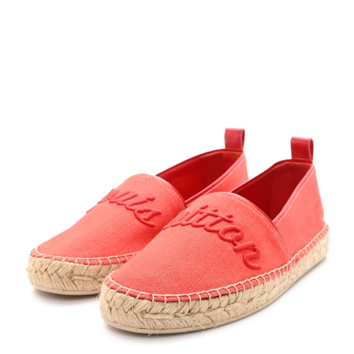 CANVAS WATERFALL ESPADRILLE ROUGE