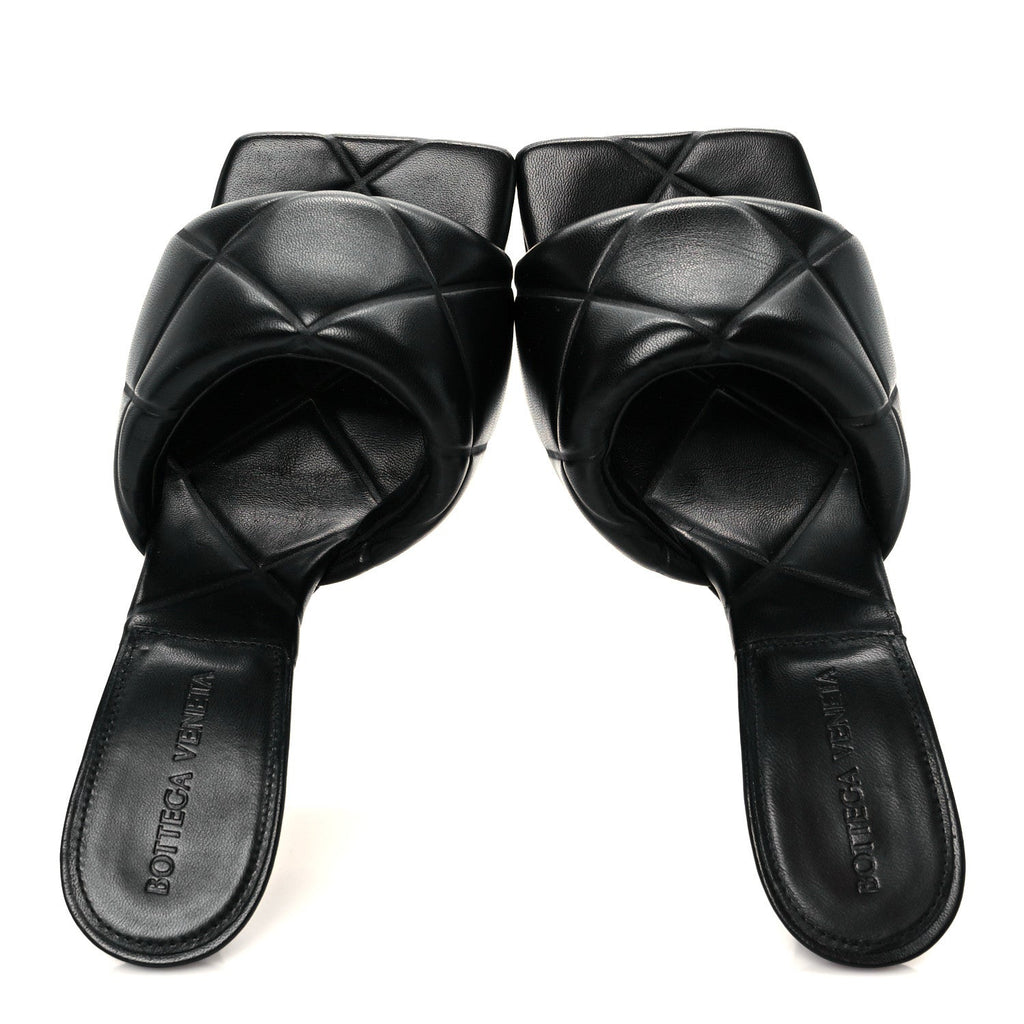 NAPPA MAXI INTRECCIATO LIDO MULE SANDALS BLACK