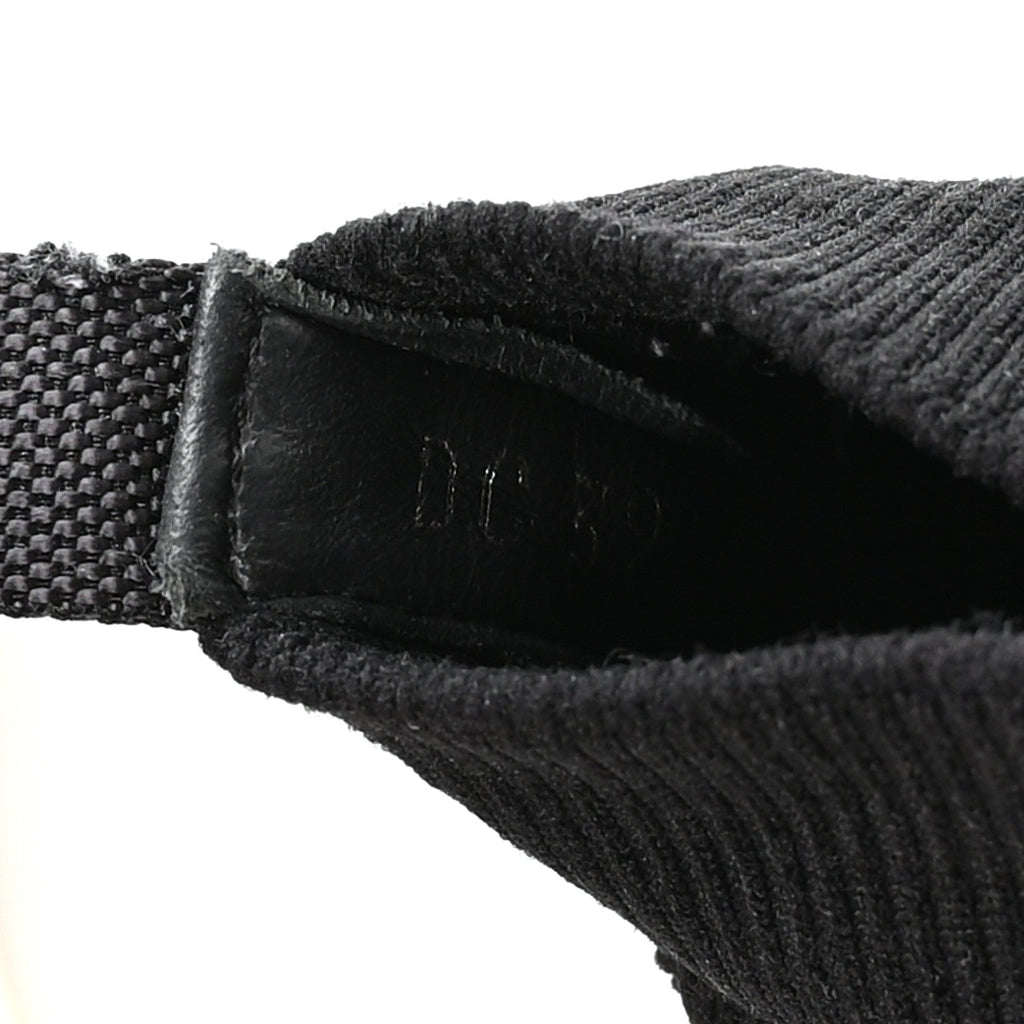 TECHNICAL KNIT CANNAGE WOMENS WALK'N'DIOR HIGH TOP SNEAKERS BLACK
