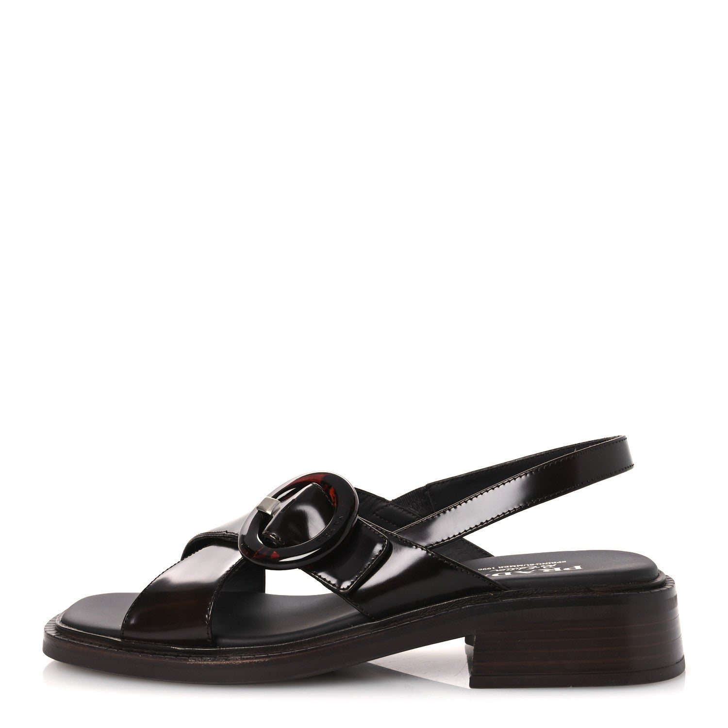 SPAZZOLATO FUME RE-EDITION 1996 BUCKLE SANDALS BRUCIATO