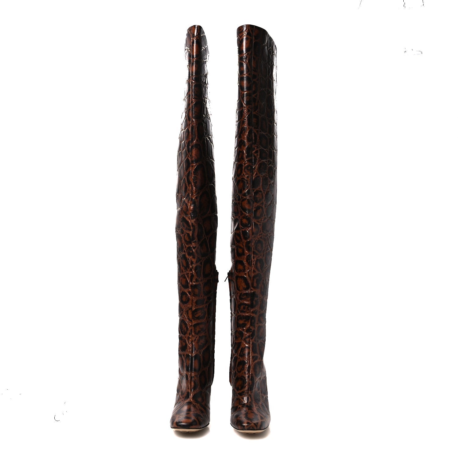 CROC EFFECT CANALAZZO OVER THE KNEE BOOTS BARREL
