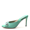 RASO SETA MALAGA KID CRYSTAL HORSEBIT SANDALS JADE CARIBBEAN GREEN