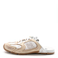 X NEW BALANCE BLEACHED CALFSKIN 530 SL SLIP-ON SNEAKERS MULES TRAVERTINE GREY WHITE