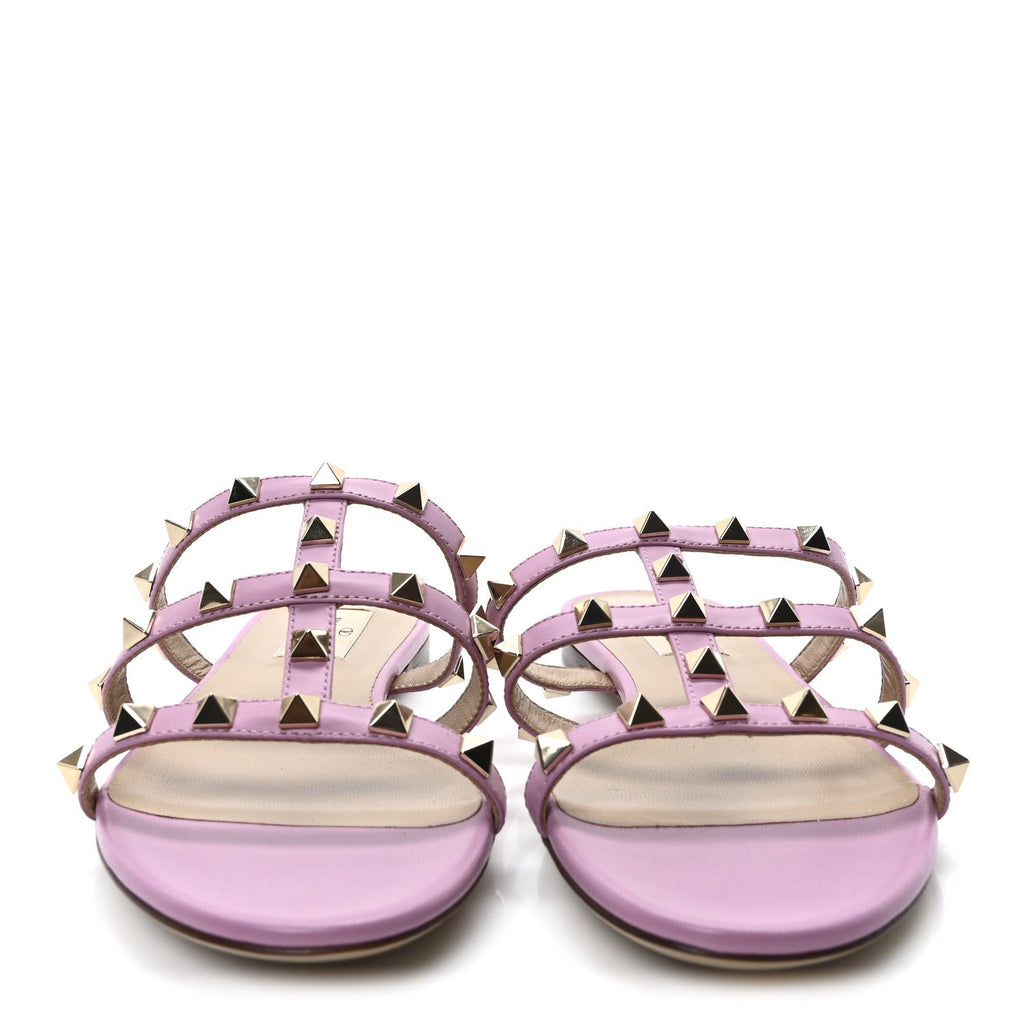 NAPPA ROCKSTUD CAGED FLAT SLIDE SANDALS GIACINTO