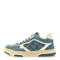 NEW DENIM DELAVE GG MONOGRAM WOMENS RE-WEB SNEAKERS LIGHT BLUE ROYALE