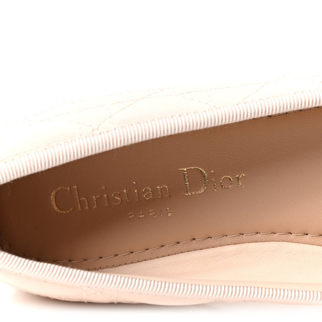 CALFSKIN CANNAGE PEARL BOW BALLET FLATS ROSE QUARTZ