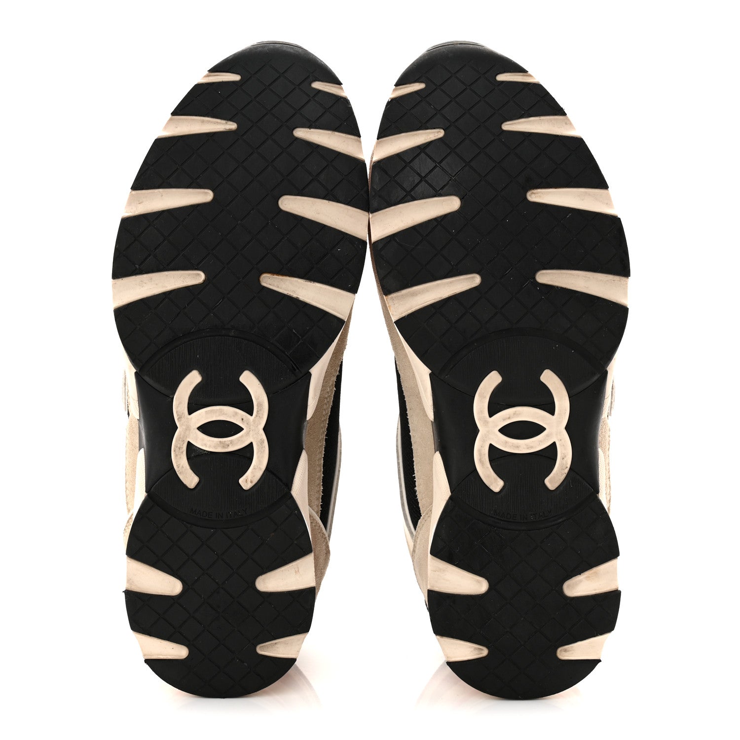 MESH SUEDE CALFSKIN GRAINED CALFSKIN WOMENS CC SNEAKERS WHITE BLACK PINK