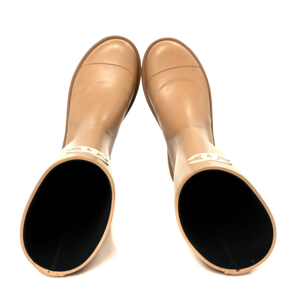 CAOUTCHOUK CC HIGH BOOTS BEIGE
