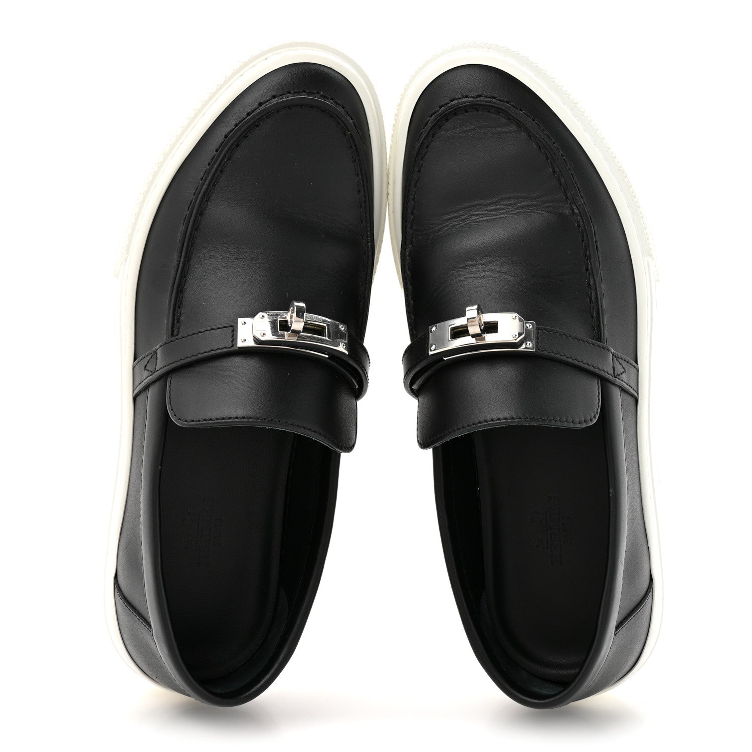 CALFSKIN GAME SLIP ON SNEAKERS BLACK