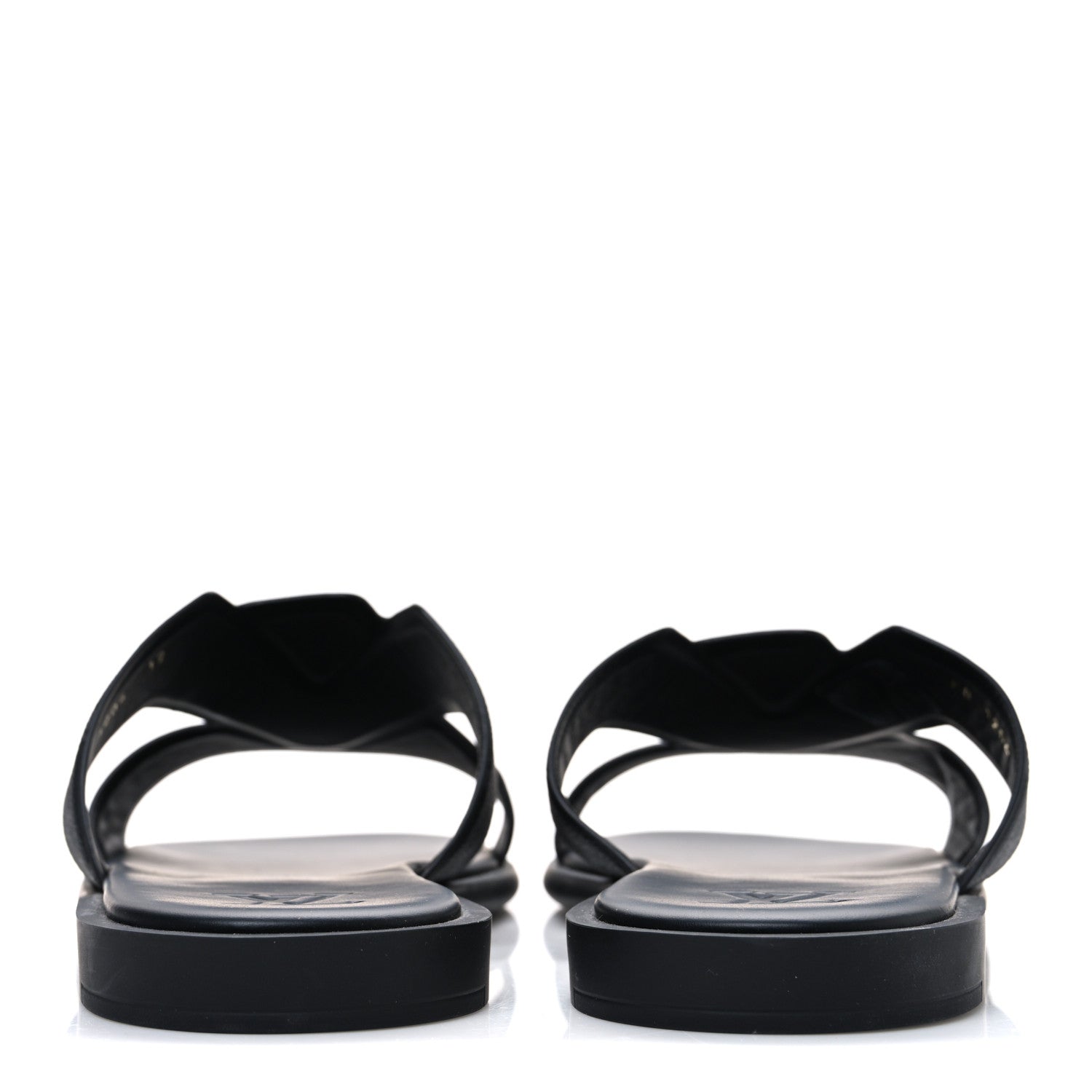 MONOGRAM ECLIPSE CALFSKIN MENS LV OASIS MULES BLACK