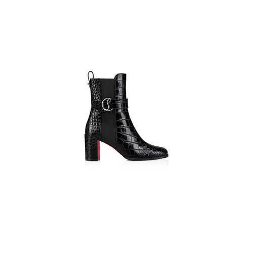 Christian Louboutin Pavlova Booty - Black Croc