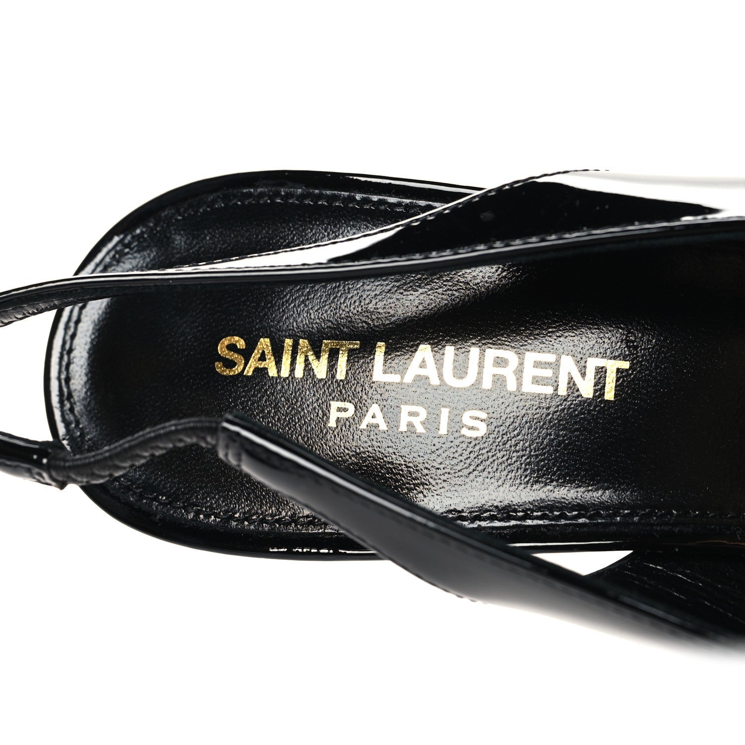 PATENT OPYUM 110 SLINGBACK PUMPS BLACK