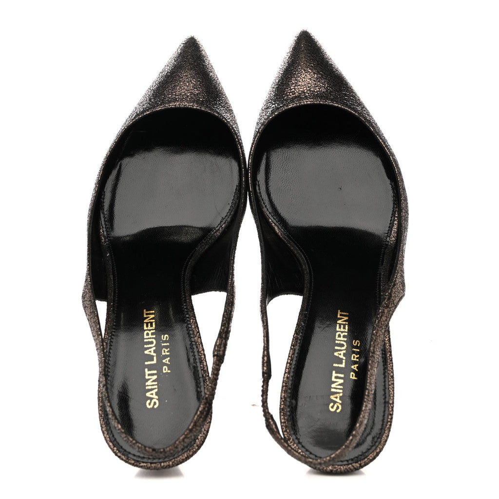 EVORA CHARLOTTE 55 SLINGBACK PUMPS GUNMETAL