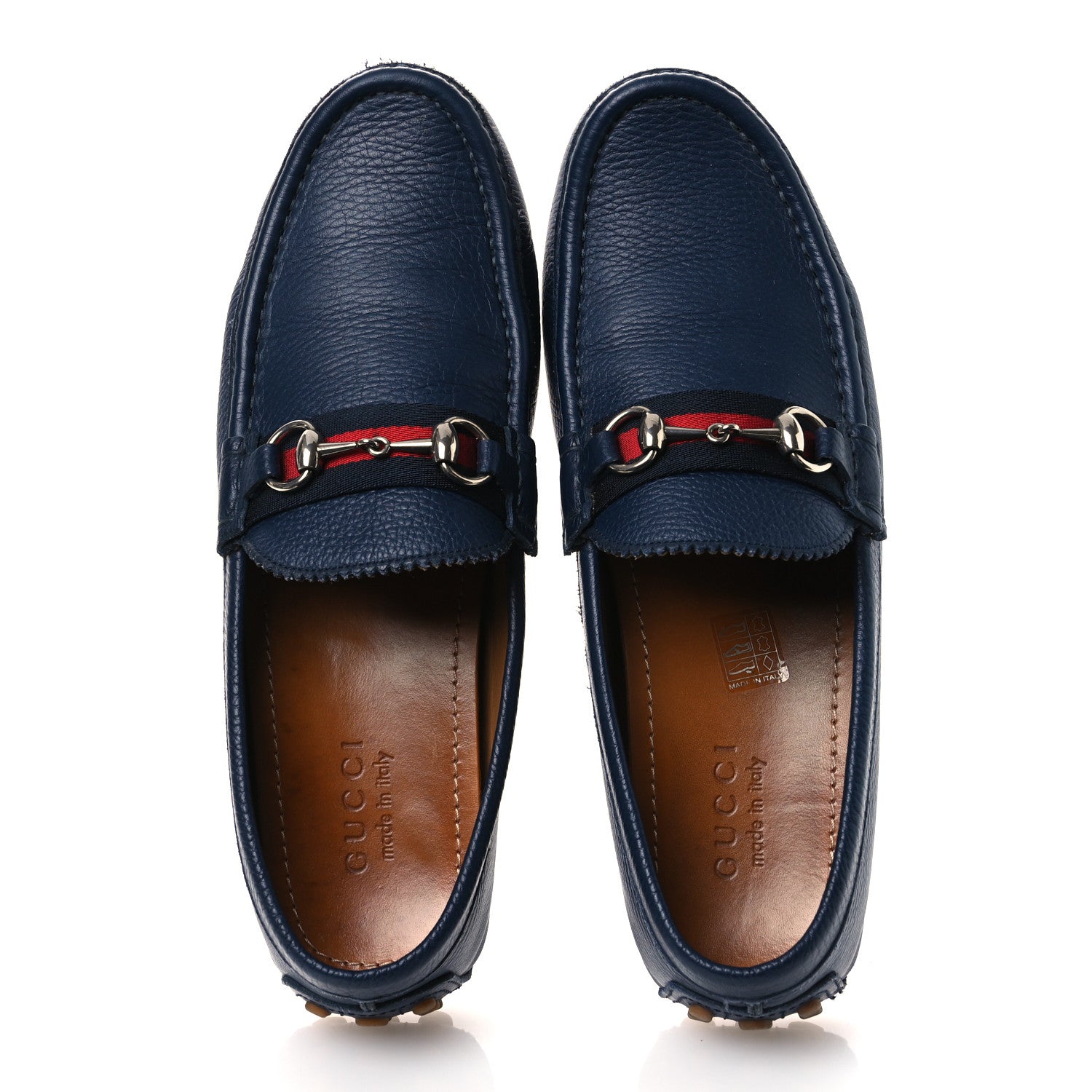 ROAD CALFSKIN WEB MENS HORSEBIT DRIVER LOAFERS MARITIME