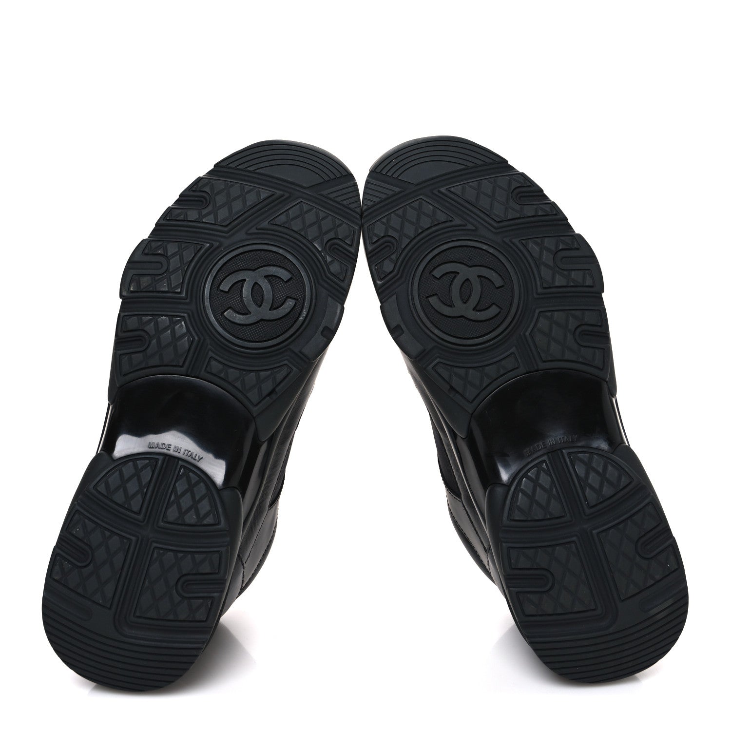 LAMBSKIN FABRIC CC SNEAKERS BLACK