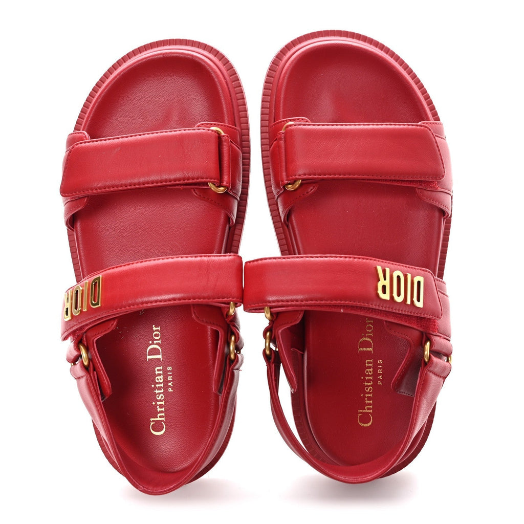 LAMBSKIN DIORACT 10MM SANDALS RASPBERRY