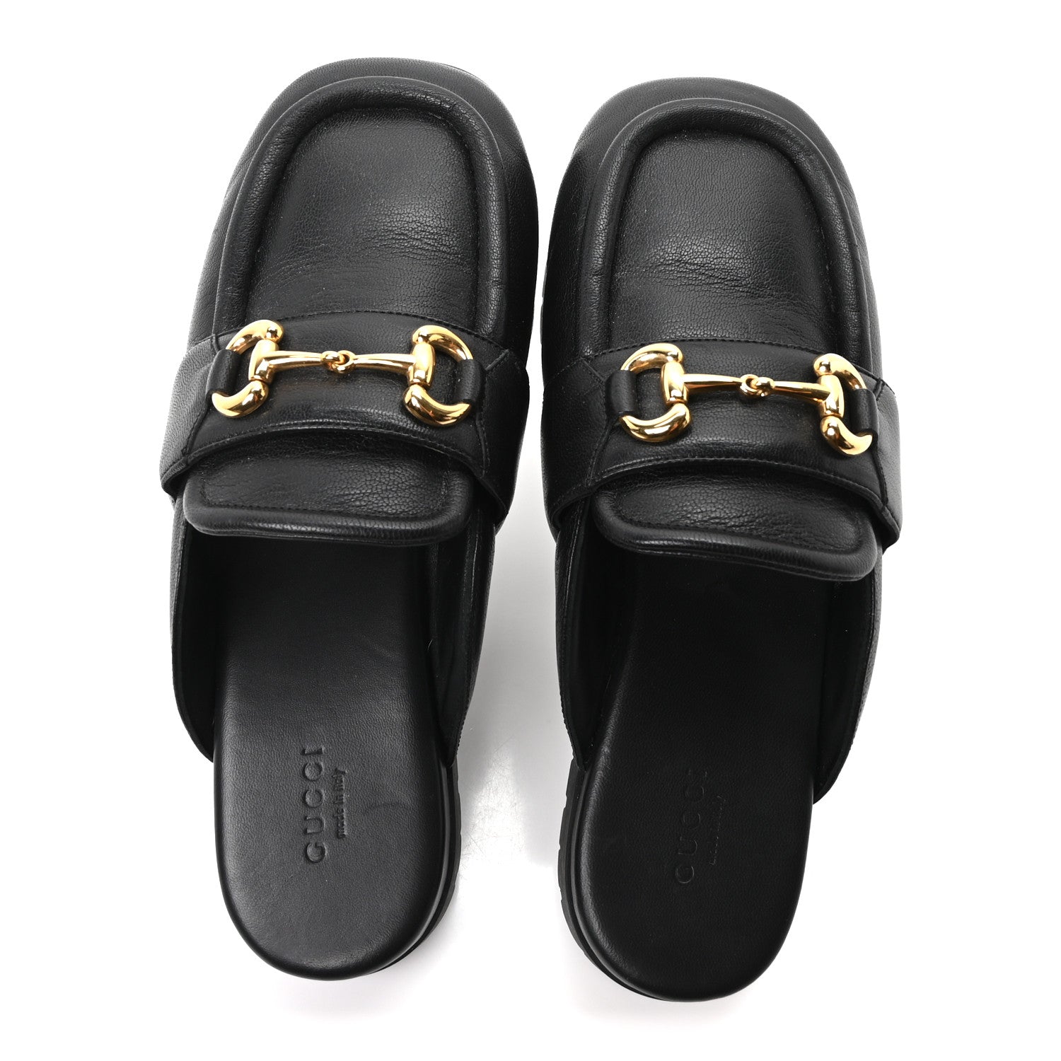 GOATSKIN AUROVILLE HORSEBIT MULES BLACK