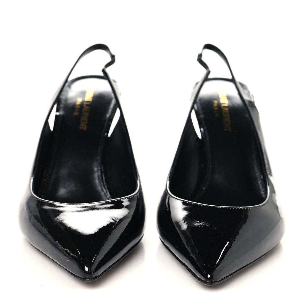 PATENT OPYUM 110 SLINGBACK PUMPS BLACK