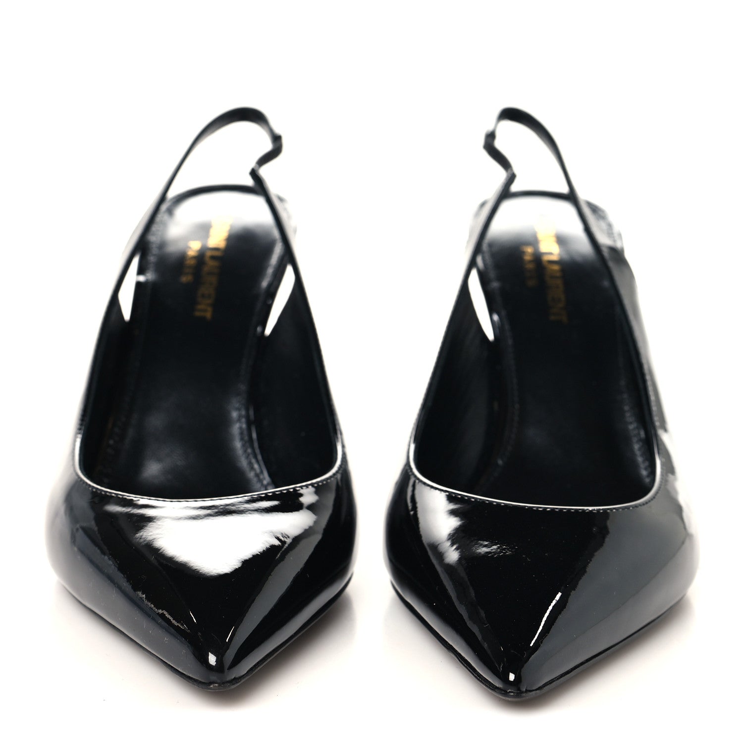 PATENT OPYUM 110 SLINGBACK PUMPS BLACK