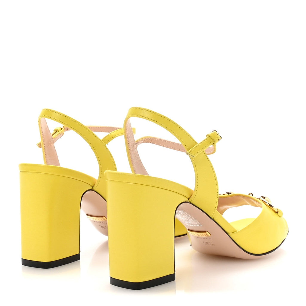 MALAGA KID HORSEBIT LADY 75MM SANDALS ACID LIME