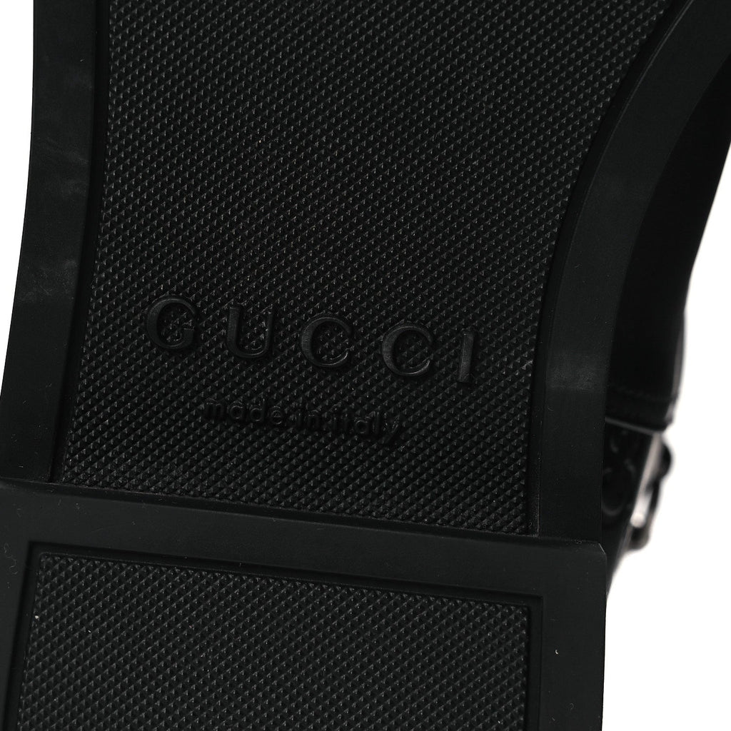 GUCCISSIMA REAL BETIS GLAMOUR CALFSKIN MICHELANGELO SLIM HORSEBIT RIDING BOOTS BLACK