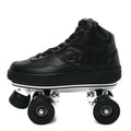 CALFSKIN WOMENS ROLLER SKATES BLACK
