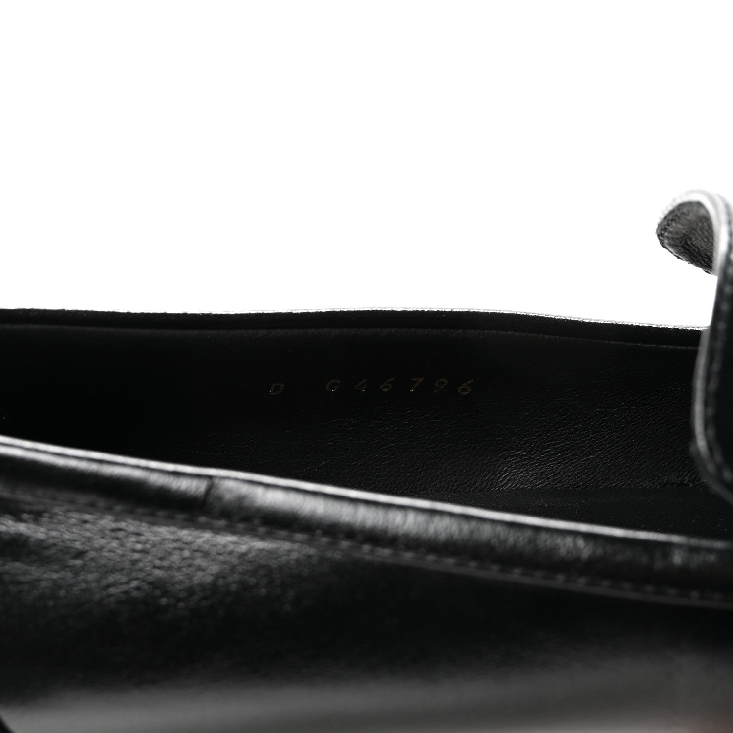 SHINY CALFSKIN CC MOCASSIN LOAFERS BLACK