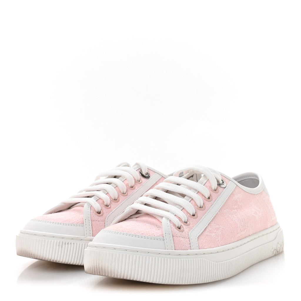 DENIM MONOGRAM LAGOON SNEAKERS PINK