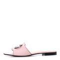 COSMOS SOFTY CALFSKIN INTERLOCKING G CUT OUT SLIDE SANDALS PASTEL PINK