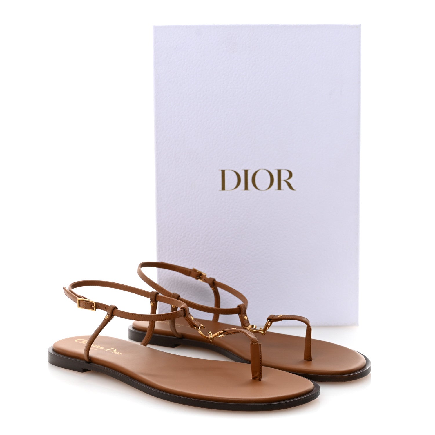 CALFSKIN C'EST DIOR SANDALS CUIR