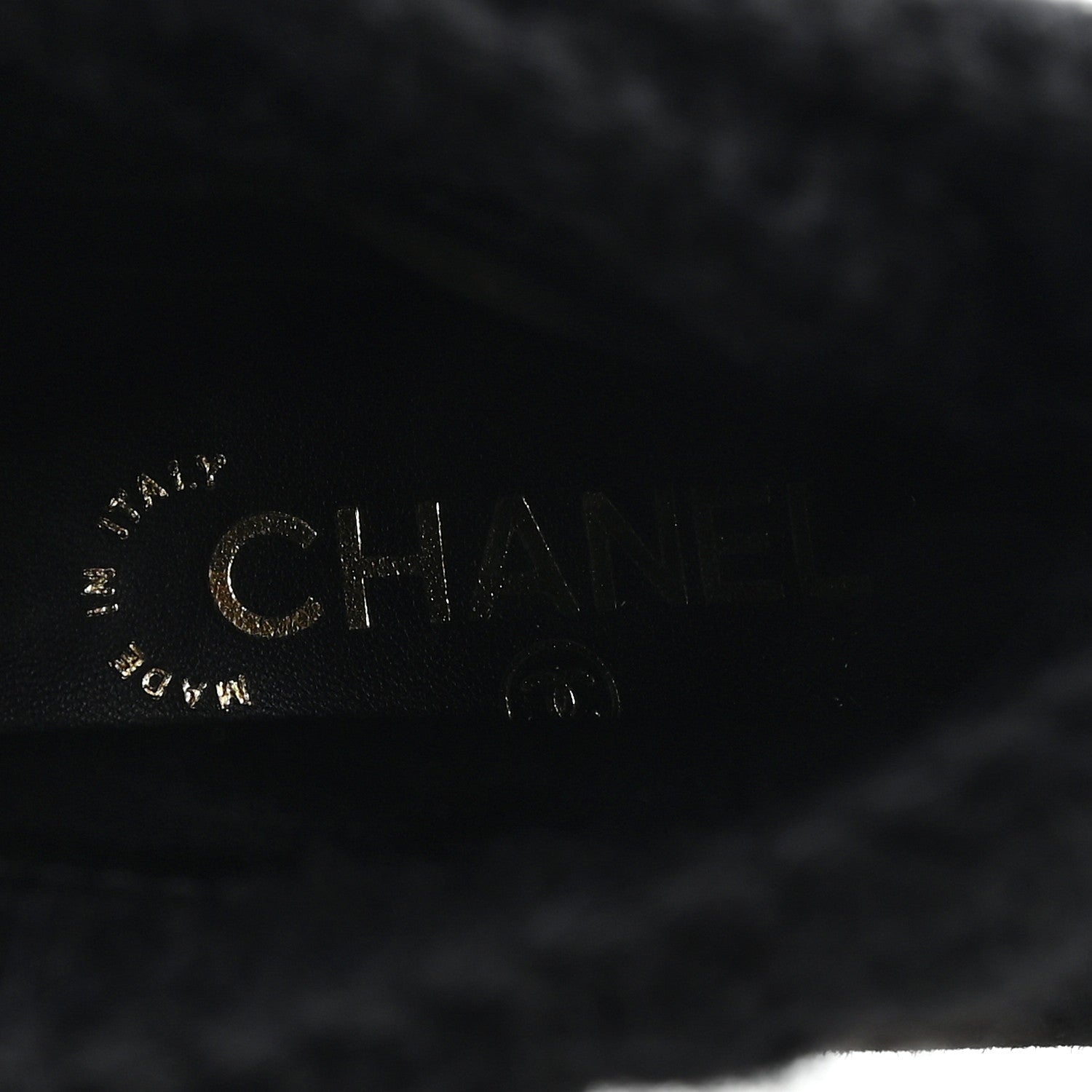 SUEDE LAMBSKIN KNIT CC SHORT BOOTS BLACK
